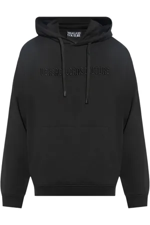 VERSACE Logo-embroidered hoodie