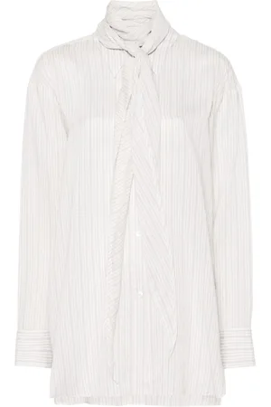 Dorothee Schumacher Scarf-detail striped blouse