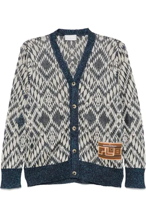 PIERRE-LOUIS MASCIA Patterned-jacquard cardigan
