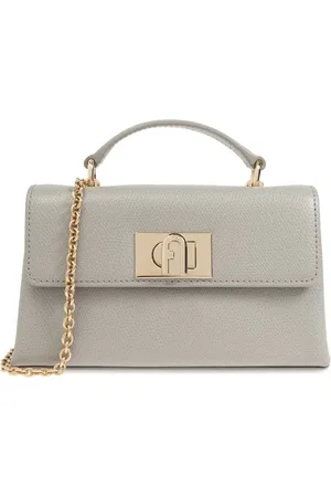 Furla Logo-buckle chain-link tote bag