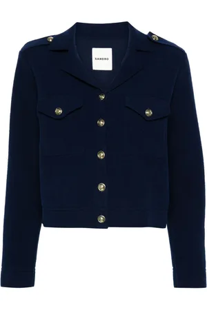 Sandro Notched-lapels fleece blazer