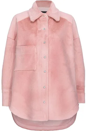 Pinko Faux-fur shirt jacket