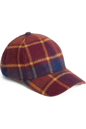 Woolrich Checkered wool baseball cap