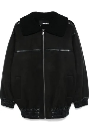 ROTATE Faux-leather bomber jacket