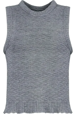 Maison Margiela Screw-neck knitted tank top