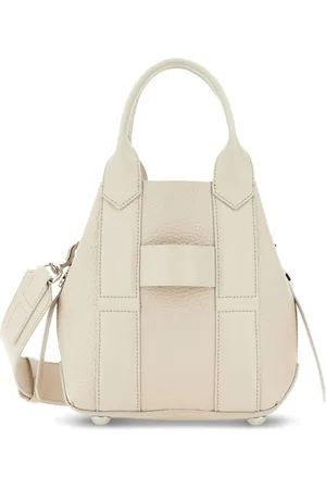 Hogan Script leather tote bag