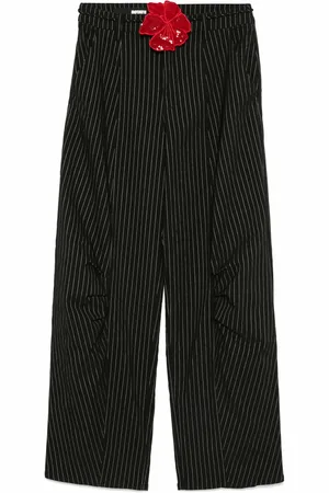 ROTATE Pinstripe cargo trousers