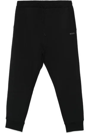 HUGO BOSS Rubberised-logo track pants