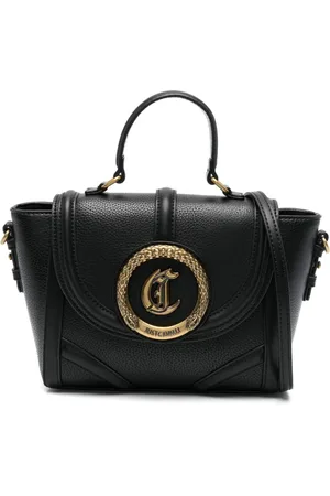 Roberto Cavalli Snake-appliqu?? tote bag