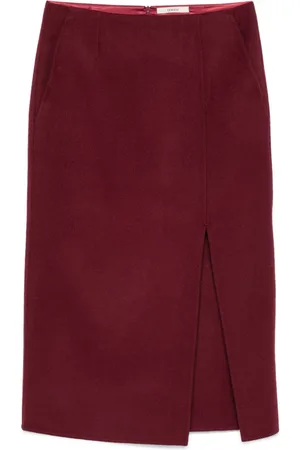 ODEEH Slited midi skirt