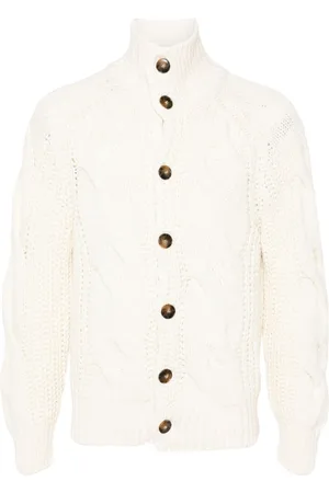 CANALI Braided ribbed cardigan
