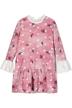 MONNALISA Floral-print flared dress
