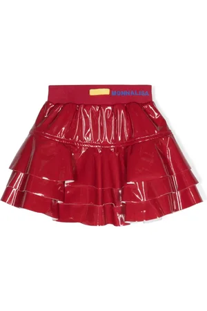 MONNALISA Ruffled high-waist miniskirt