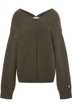 Serafini Pin-detail V-neck jumper