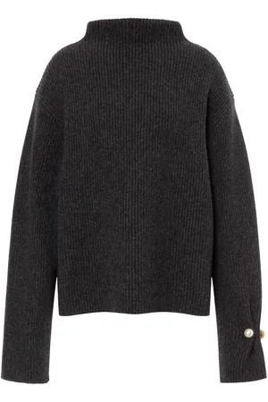 Serafini High-neck ribbed jumper
