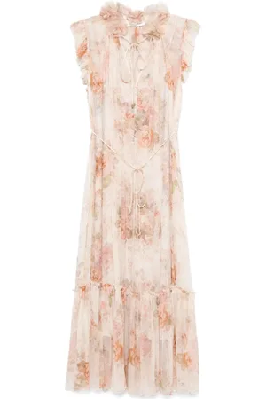 ZIMMERMANN Illustration midi dress