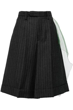 Kolor Pinstripe-pattern shorts