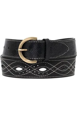 Pinko Patterned-stitch leather belt
