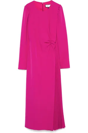 NISSA Pleat-detailing midi dres