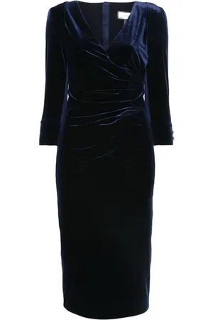 NISSA Velvet midi dress