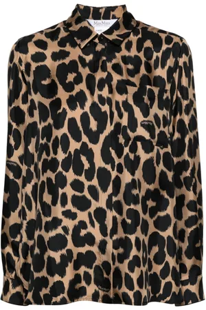 Max Mara Etna leopard-print silk shirt