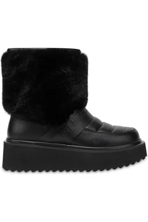 Moschino Logo-embossed slip-on boots