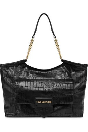 Moschino Crocodile-effect tote bag