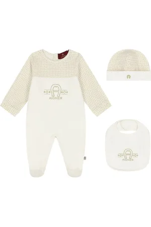 Aigner Logo-embroidered babygrow set