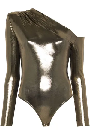 NISSA Lam??-effect bodysuit