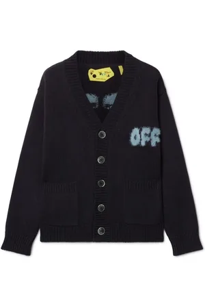 OFF-WHITE Arrow Chunky brushed-logo cardigan