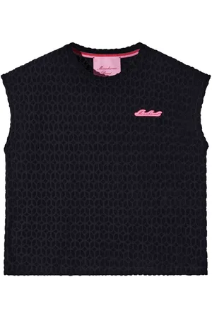 Monochrome Embroidered logo sleeveless t-shirt