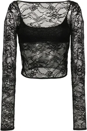 Patrizia Pepe Floral-lace T-shirt