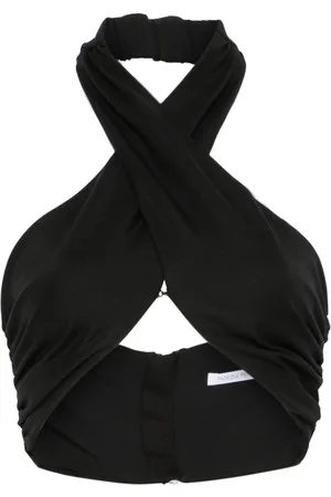 Patrizia Pepe Crossover-straps crop top