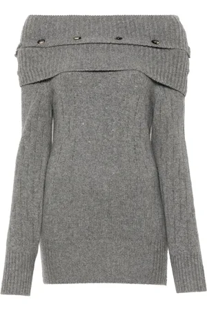 Rokh Multi-button off-shoulder top