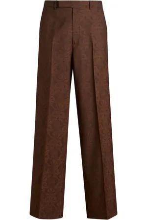 Etro Jacquard straight-leg trousers