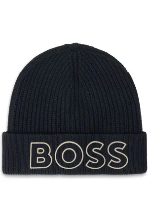 HUGO BOSS Logo-embroidered beanie
