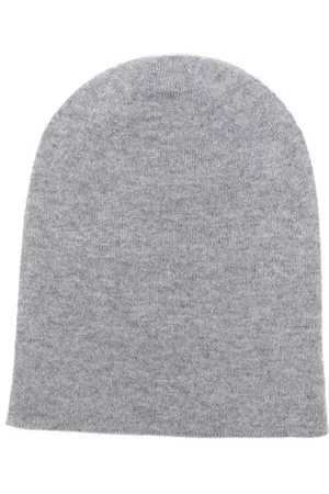 Saint Laurent Embroidered-logo cashmere beanie hat