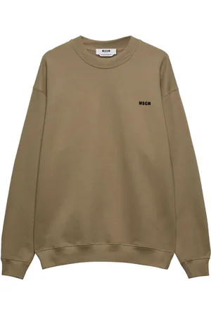 Msgm Logo-print cotton sweatshirt