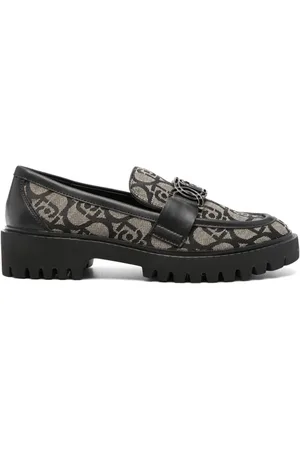 Liu Jo Logo-jacquard loafers
