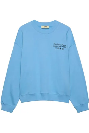 Msgm Logo-print crew-neck sweatshirt
