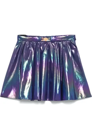 VERSACE Holographic-effect skirt