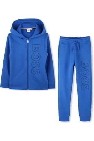 HUGO BOSS Printed zipped tracksuit set