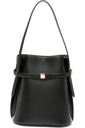 Totême Belted leather bucket bag