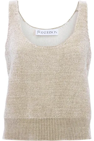 J.W.Anderson Round-neck chenille tank top
