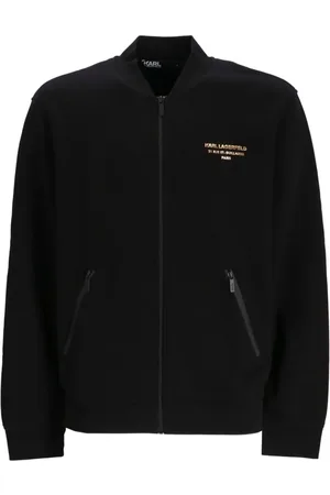 Karl Lagerfeld Logo-print zipped sweatshirt