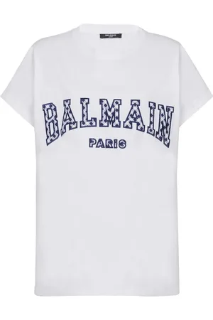 Balmain Gingham Paris T-shirt