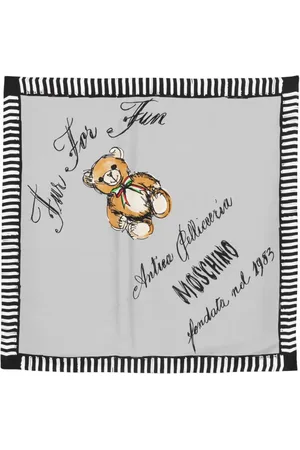 Moschino Teddy Bear-motif scarf