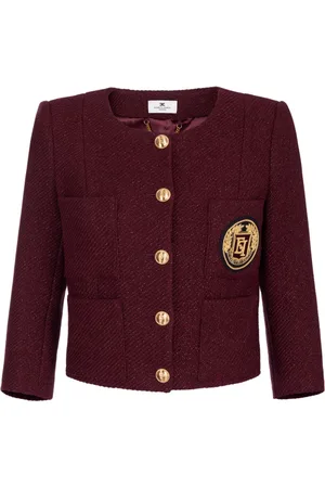 Elisabetta Franchi Cropped tweed jacket