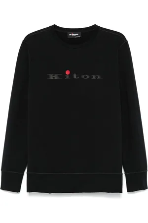 Kiton Rubberised-logo sweatshirt