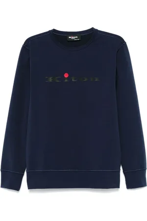 Kiton Rubberised-logo sweatshirt